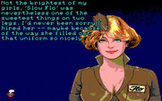 Leather Goddesses of Phobos! 2: Gas Pump Girls Meet the Pulsating Inconvenience from Planet X for IBM PC/Compatibles - Talking with Flo.