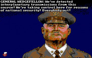Leather Goddesses of Phobos! 2: Gas Pump Girls Meet the Pulsating Inconvenience from Planet X for IBM PC/Compatibles - The general is, of course, unimpressed!