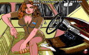 Leather Goddesses of Phobos! 2: Gas Pump Girls Meet the Pulsating Inconvenience from Planet X for IBM PC/Compatibles - Better get in the car!