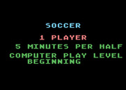 RealSports Soccer for Atari 5200 - When playing against the computer you can choose from different difficulty levels.