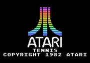 RealSports Tennis for Atari 5200 - Atari logo and game title.