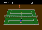 RealSports Tennis for Atari 5200 - Here comes an easy hit to return...