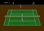 RealSports Tennis for Atari 5200 - Running to return a volley...