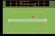 RealSports Tennis for Atari 2600 - Game continues with the red player at the net...
