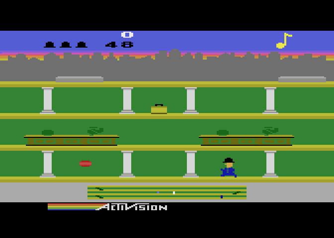 Keystone Kapers Atari 5200 Screenshot: Game start.