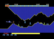 Super Cobra for Atari 5200 - Some enemies destroyed, and the path narrows...