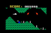 Super Cobra for Intellivision - Don't hit the cave walls...