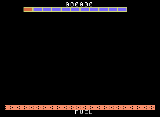 Super Cobra ColecoVision Screenshot: Starting screen.