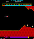 Super Cobra for Arcade - Game start.