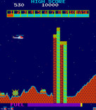 Super Cobra for Arcade - Don't crash into tall buildings.