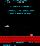 Super Cobra for Arcade - Title screen.