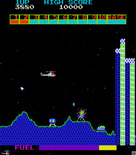 Super Cobra for Arcade - Fly up quickly or you'll crash!