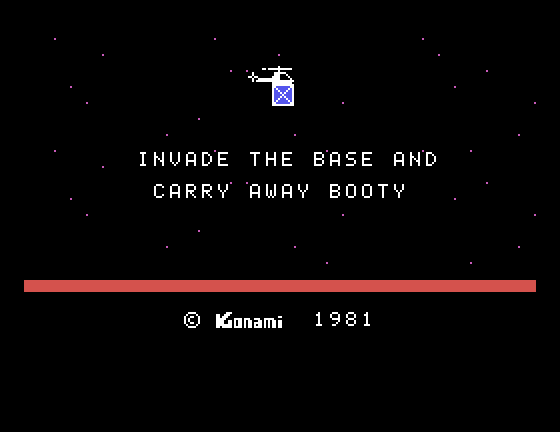 Super Cobra Sord M5 Screenshot: Game introduction.