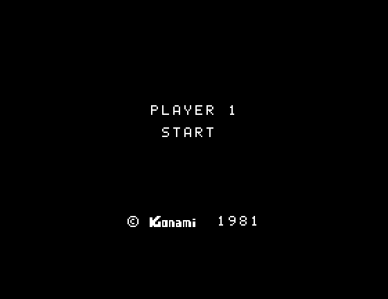 Super Cobra Sord M5 Screenshot: Player 1 start!