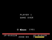 Super Cobra for Sord M5 - Game over.
