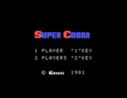 Super Cobra for Sord M5 - Title screen.