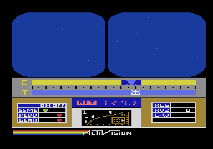 Space Shuttle: A Journey into Space Atari 5200 Screenshot: We have liftoff!