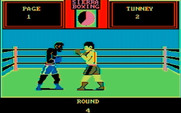 Sierra Championship Boxing for IBM PC/Compatibles - The game alternates colors between rounds.