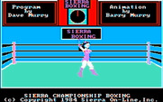 Sierra Championship Boxing for IBM PC/Compatibles - Ready to start boxing?