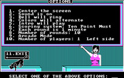 Sierra Championship Boxing for IBM PC/Compatibles - Setting game options.