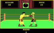 Sierra Championship Boxing for IBM PC/Compatibles - Punching an opponent.