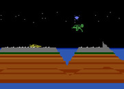 James Bond 007 for Atari 5200 - Jump over these obstacles to enter the next section of the game...