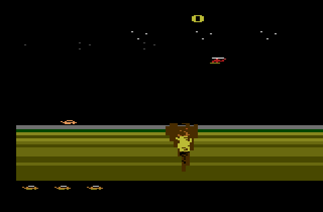 James Bond 007 Atari 2600 Screenshot: Game start.