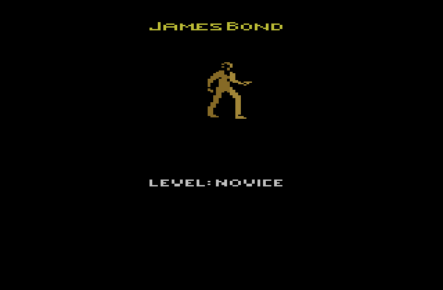 James Bond 007 Atari 2600 Screenshot: Title screen.