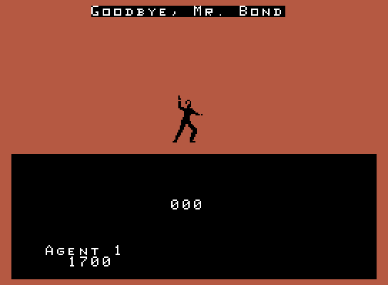 James Bond 007 ColecoVision Screenshot: Game over.