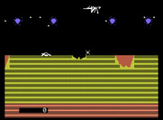 James Bond 007 for ColecoVision - There are some craters ahead, be sure to jump over them!