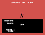 James Bond 007 for Sega SG-1000 - Game over.