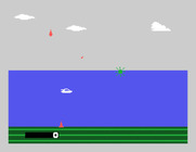 James Bond 007 for Sega SG-1000 - Diving underwater to avoid attacks...