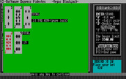 Tahoe Blackjack for IBM PC/Compatibles - I won!