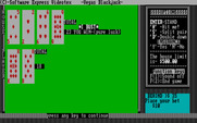 Tahoe Blackjack for IBM PC/Compatibles - Dealer busts, I win!