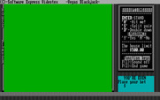 Tahoe Blackjack for IBM PC/Compatibles - Starting screen; place your bet...