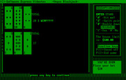 Tahoe Blackjack for IBM PC/Compatibles - The computer wins this time...