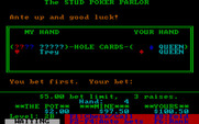 Stud Poker Parlor, The for IBM PC/Compatibles - Good luck! How much do you want to bet?