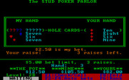 Stud Poker Parlor, The for IBM PC/Compatibles - The next hand...what do you want to do?
