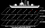 Sub Attack for IBM PC/Compatibles - The enemy ship can be hidden anywhere.