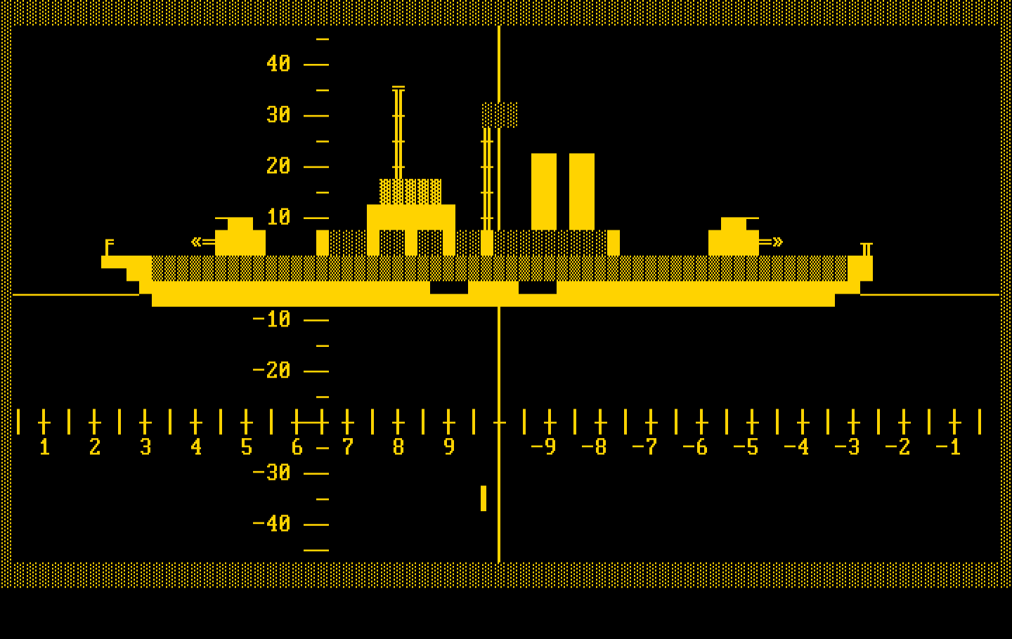 Sub Attack IBM PC/Compatibles Screenshot: Incoming torpedo!