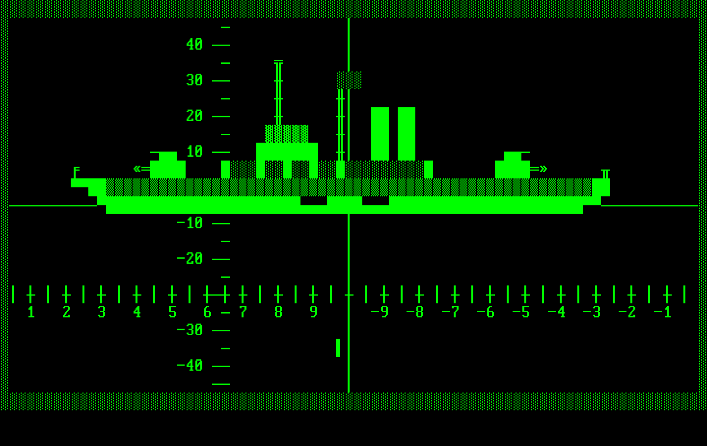 Sub Attack IBM PC/Compatibles Screenshot: Incoming torpedo!