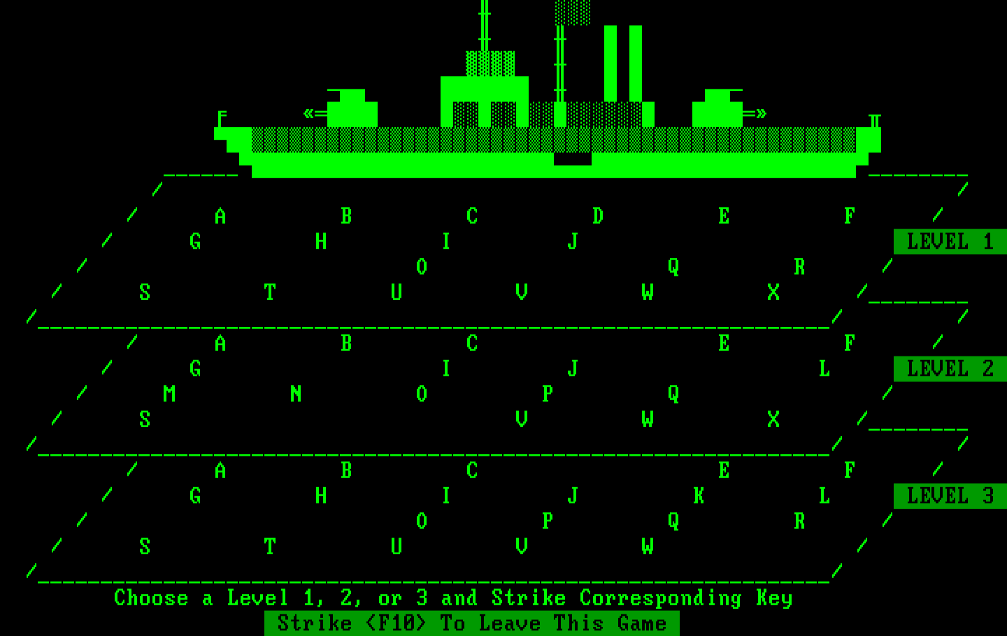 Sub Attack IBM PC/Compatibles Screenshot: No luck finding the enemy so far...