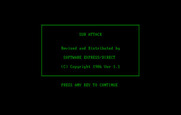 Sub Attack for IBM PC/Compatibles - Title screen.