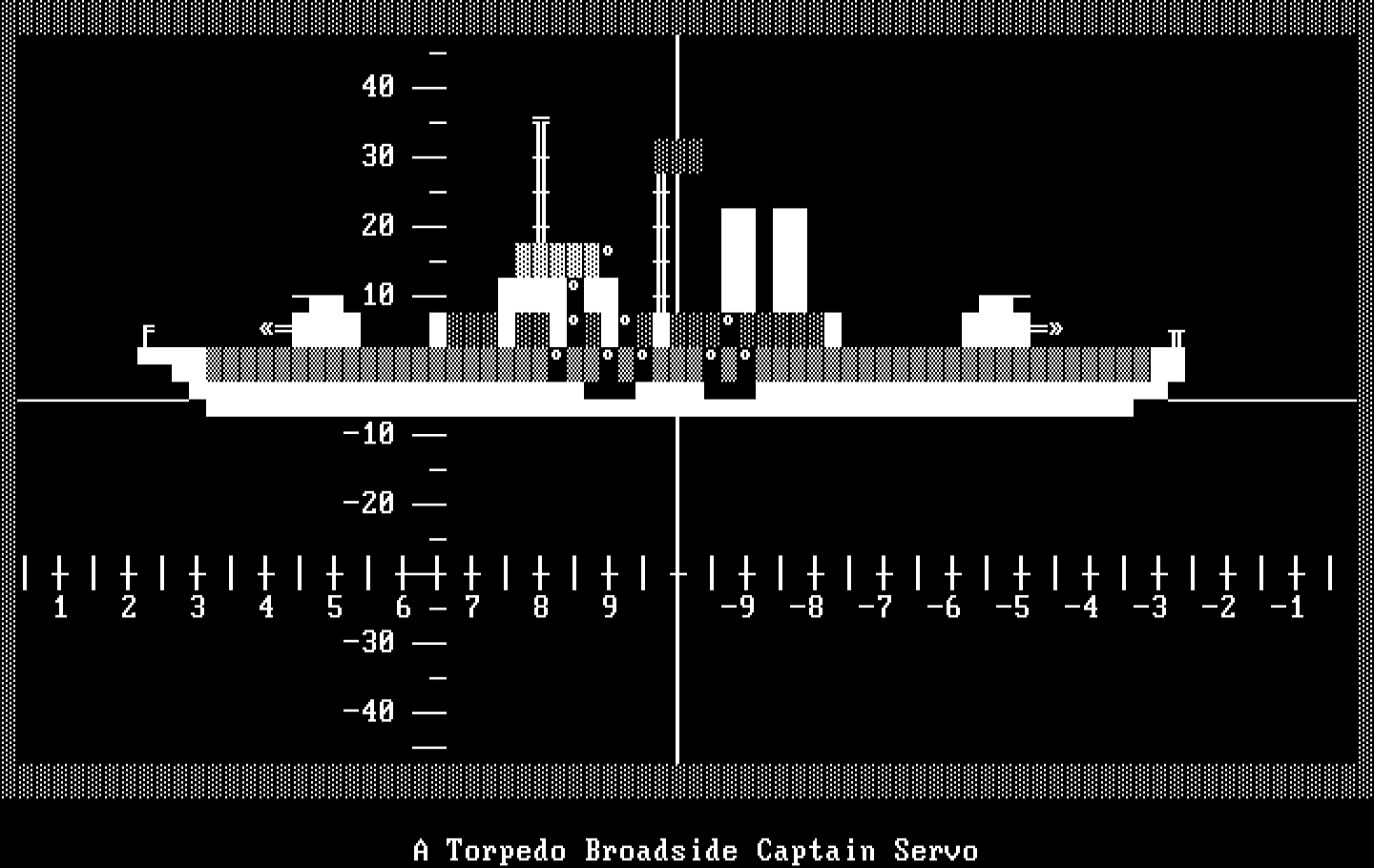 Sub Attack IBM PC/Compatibles Screenshot: I've been hit by a torpedo!