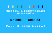 Shark! Shark! for Intellivision - Title screen.