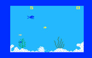 Shark! Shark! for Intellivision - Game start.