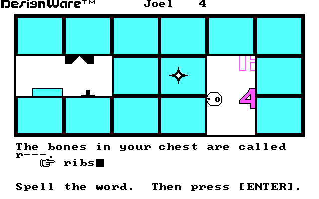 Spellagraph IBM PC/Compatibles Screenshot: I think this is the answer...