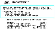 Spellagraph for IBM PC/Compatibles - The main game menu.