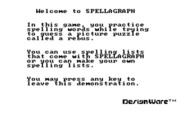 Spellagraph for IBM PC/Compatibles - Welcome to Spellagraph!
