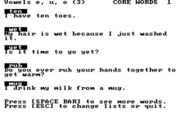 Spellagraph for IBM PC/Compatibles - Viewing an existing word list.